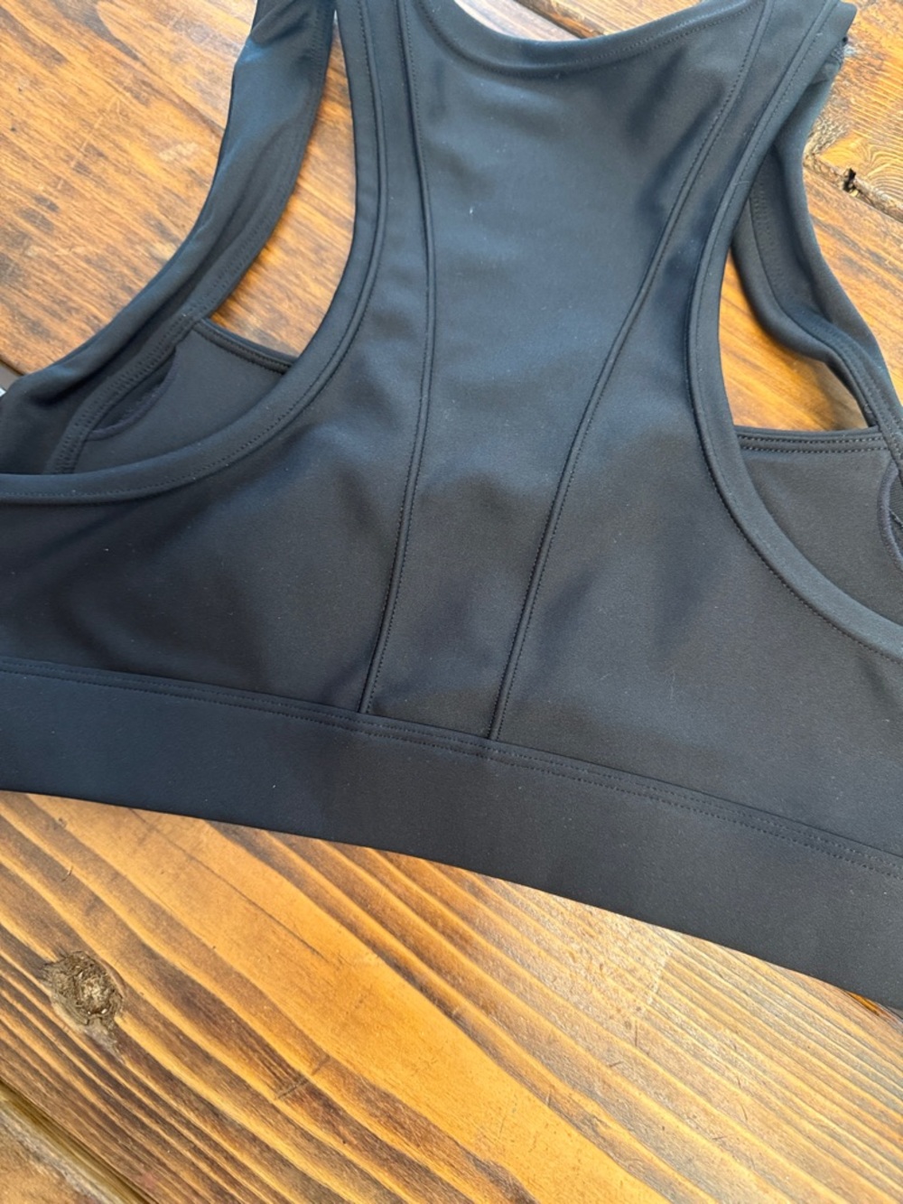 ALO Yoga Black Racerback Padded Sports Bra. Size Medium. Like new - Picture 5 of 7